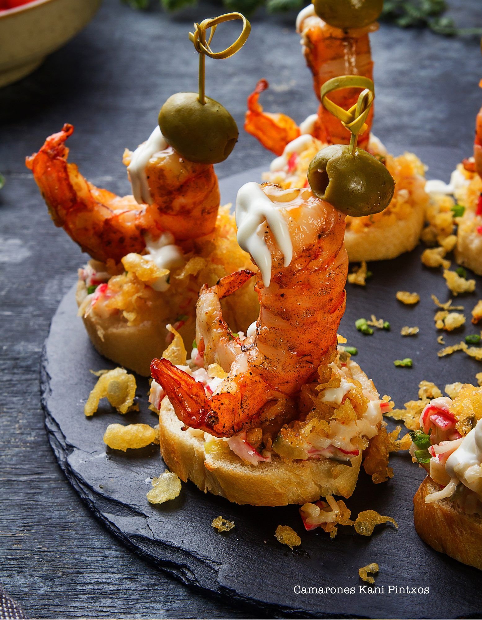 Camarones Kani Pintxo